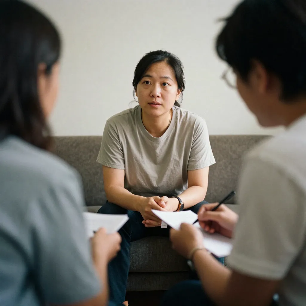 Open office corridor with glass partitions